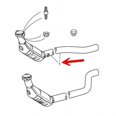 CATALYTIC CONVERTER EXHAUST DOWNPIPE RIGHT PASSENGER SIDE  XR815858